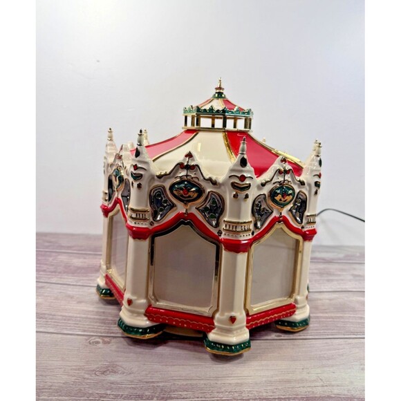 Department 56 THE CARNIVAL CAROUSEL Musical Porcelain Original BOX Snow Village - Picture 10 of 17